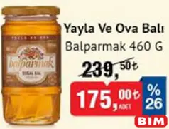 BALPARMAK YAYLA VE OVA BALI 460 G